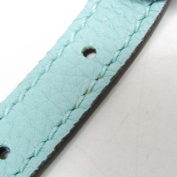 GUCCI Authentic Blue Leather Bamboo Shoulder Bag - Picture 14 of 16